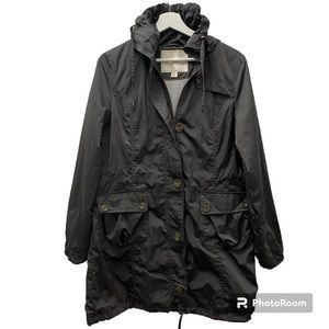 Weatherproof Garment Hooded Anorak Hunter Green Rain Jacket size S